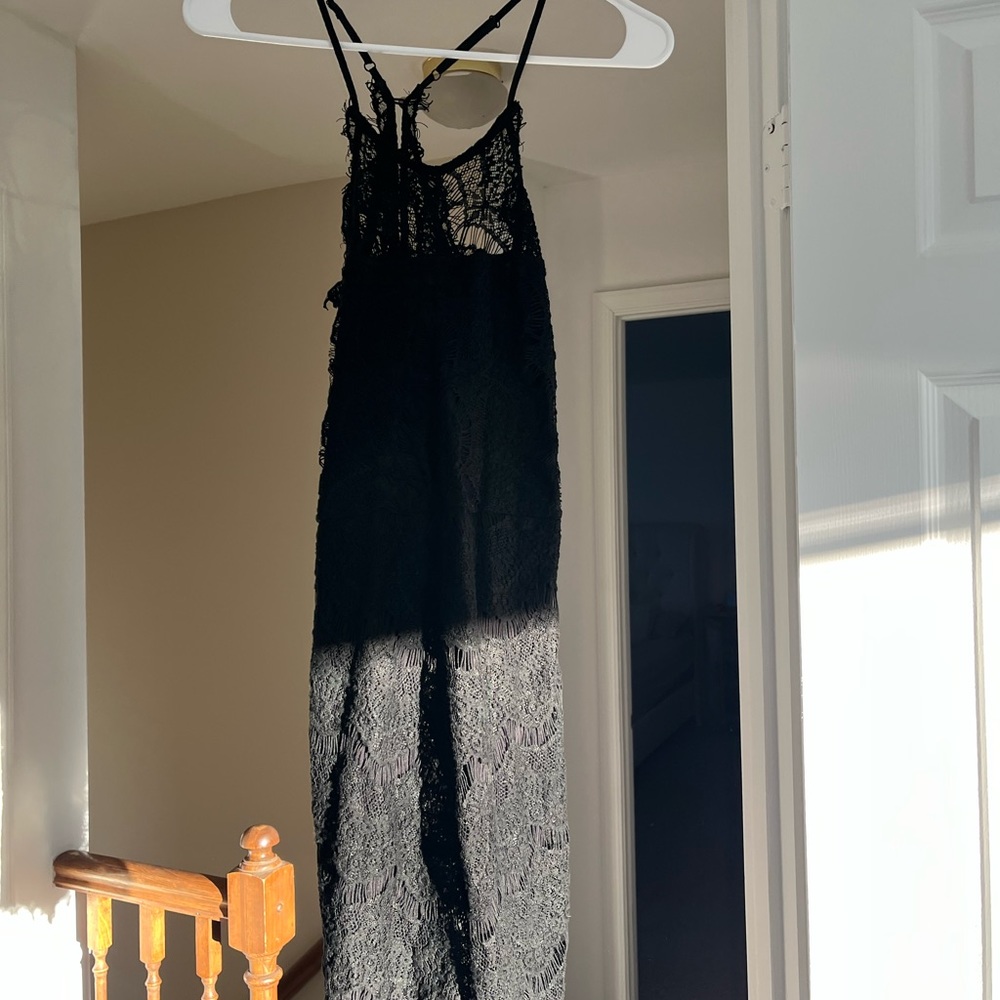 Lightly Worn 1 x, Free People Black Shell Intimately Dress, Size S.